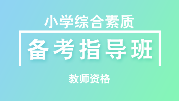 教师资格：小学综合素质【备考指导班】