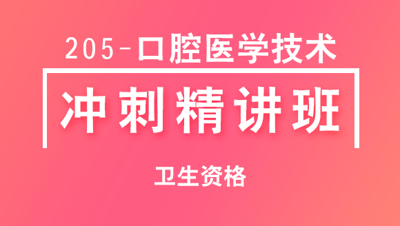 卫生资格：205-口腔医学技术-基础知识【冲刺精讲班直播回看】-张玉兵