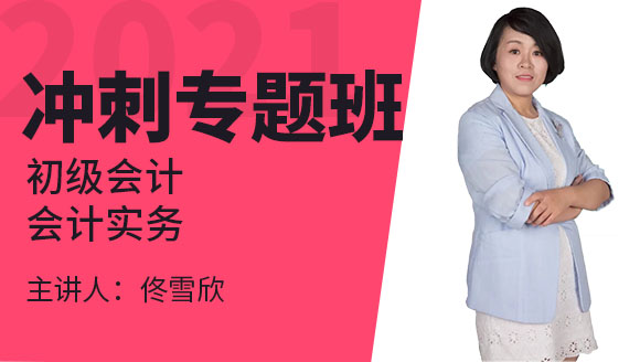 初级会计：会计实务【冲刺专题班】-佟雪欣