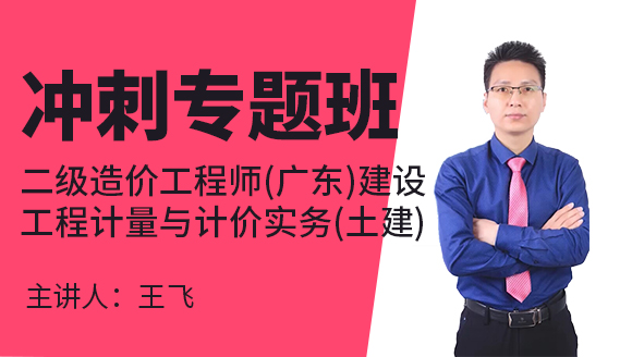 二级造价工程师(广东、四川)：建设工程计量与计价实务(土建)【冲刺专题班】-王飞