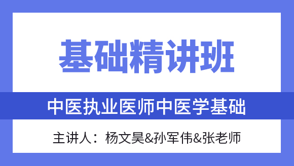 综合笔试：中医学基础【基础精讲班】-杨文昊&孙军伟&张老师