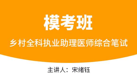乡村全科执业助理医师：综合笔试【模考班直播回看】-宋绪钰
