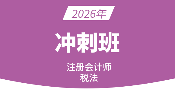 2026年税法【冲刺班】-董怡然