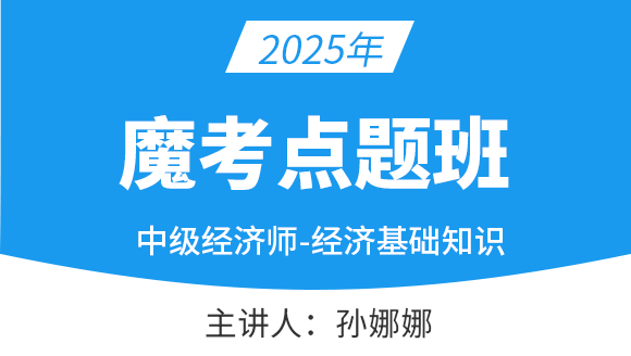 2025年经济基础知识【魔考点题班】-孙娜娜