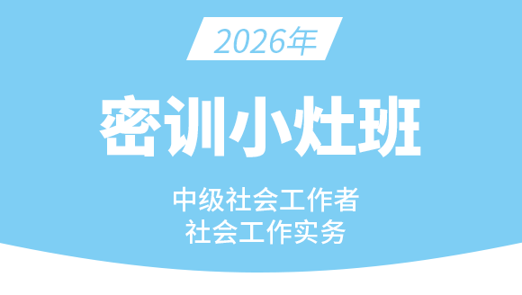 社会工作实务【密训小灶班】