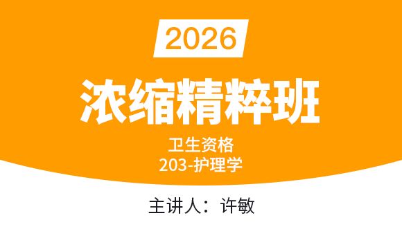 203-护理学-【浓缩精粹班】-许敏