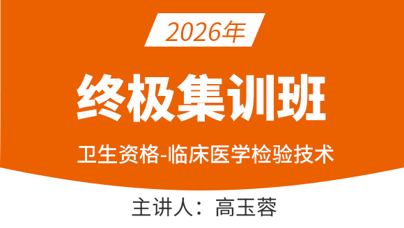 2026年379-临床医学检验技术【终极集训班】-高玉蓉
