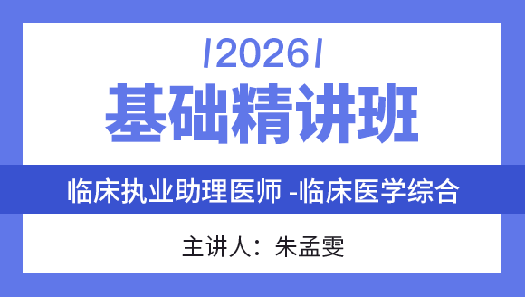 综合笔试：临床医学综合【基础精讲班】-朱孟雯