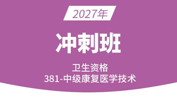 2027年381-康复医学治疗技术【冲刺班】-李永杰