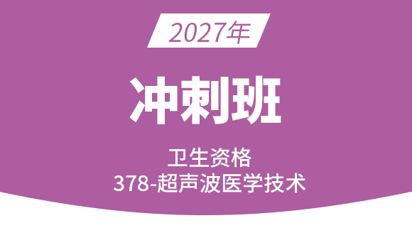 2027年378-超声波医学技术【冲刺班】