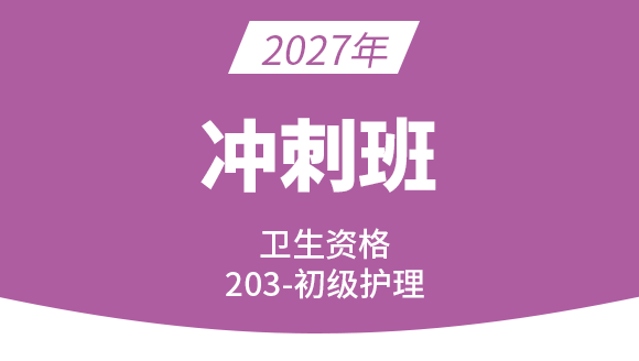 2027年203-护理学【冲刺班】-丁凡