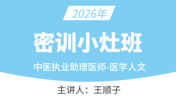 中医执业助理医师：医学人文【密训小灶班】-王顺子
