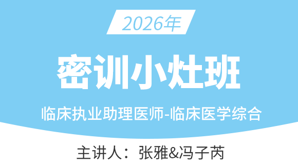 临床执业助理医师-临床医学综合【密训小灶班】-张雅&冯子芮