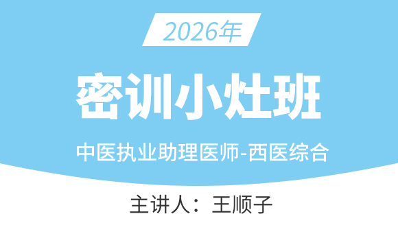 中医执业助理医师：西医综合【密训小灶班】-王顺子