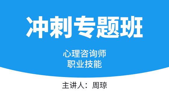 心理咨询师：职业技能【冲刺专题班】-周琼