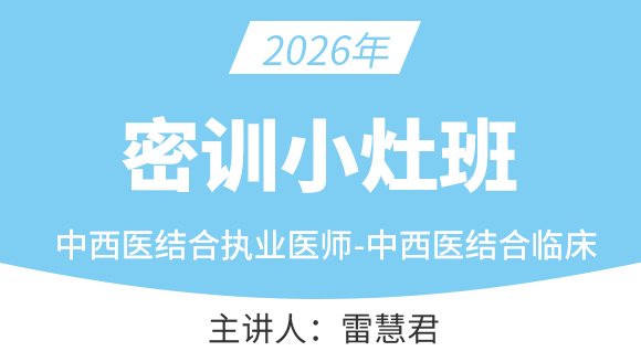 中西医结合执业医师：中西医结合临床【密训小灶班】-雷慧君