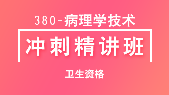 卫生资格：380-病理学技术【冲刺精讲班直播回看】-李丹鹭