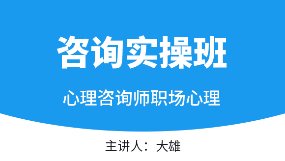 职场心理【咨询实操班】-大雄