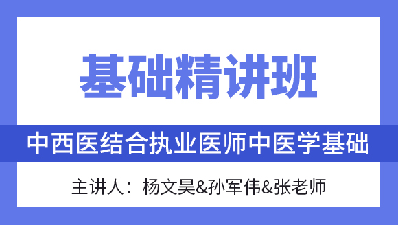 综合笔试：中医学基础【基础精讲班】-杨文昊&孙军伟&张老师