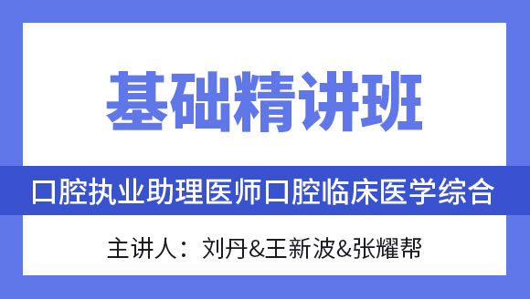 综合笔试：口腔临床医学综合【基础精讲班】-刘丹&王新波&张耀帮