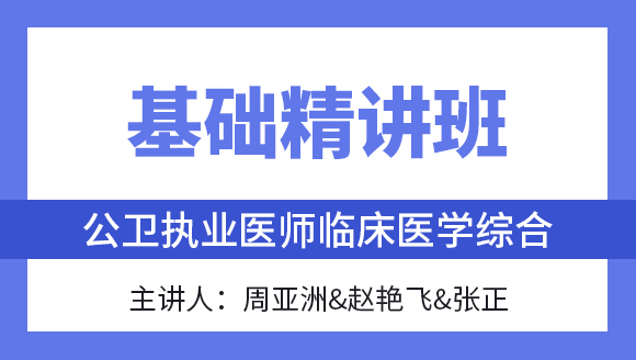 综合笔试：临床医学综合【基础精讲班】-周亚洲&赵艳飞&张正