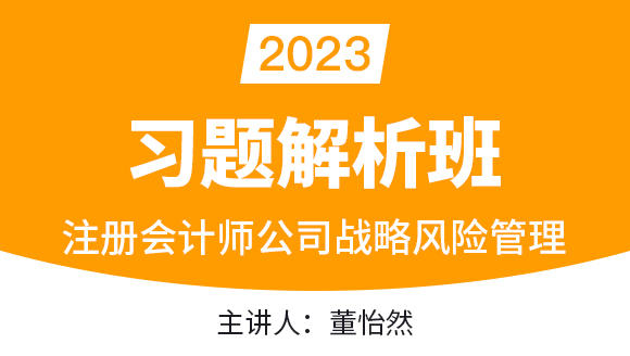 2023年公司战略风险管理【习题解析班】-董怡然
