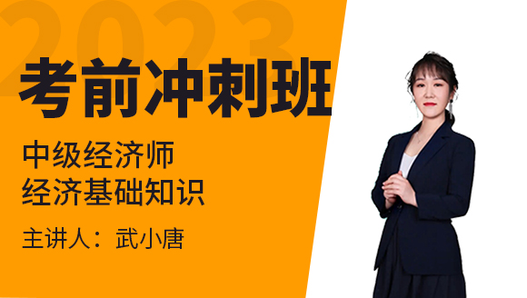 2023年经济基础知识【考前冲刺班】-武小唐