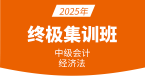 2025年经济法【终极集训班】