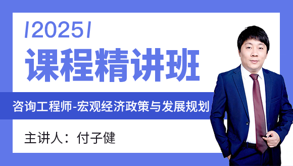 宏观经济政策与发展规划【课程精讲班】-付子健