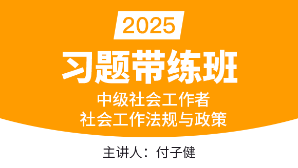 社会工作法规与政策【习题带练班】-付子健