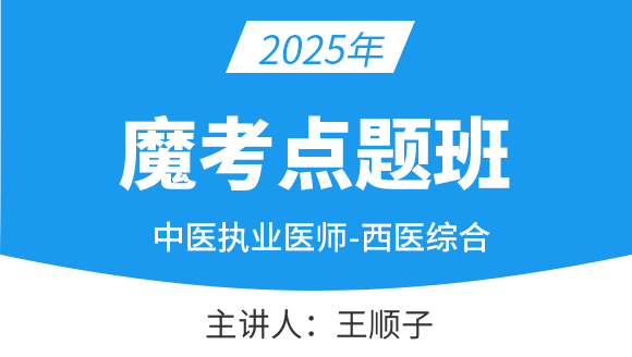 中医执业医师：西医综合【魔考点题班】-王顺子