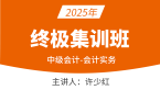 2025年会计实务【终极集训班】-许少红
