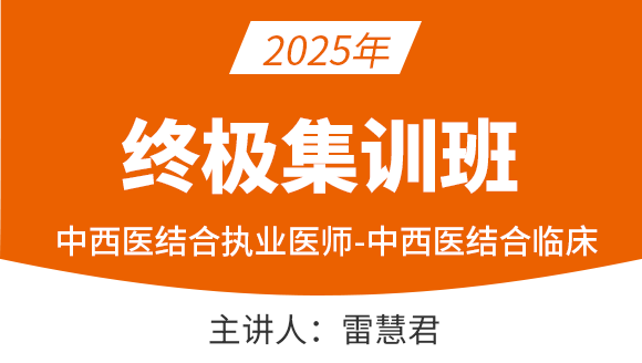 中西医结合执业医师：中西医结合临床【终极集训班】-雷慧君