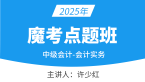 2025年会计实务【魔考点题班】-许少红