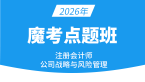 2026年公司战略风险【魔考点题班】-费善峰