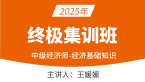 2025年经济基础知识【终极集训班】-王媛媛