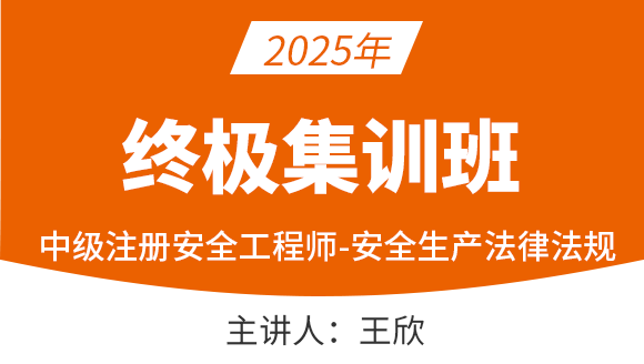 安全生产法律法规【终极集训班】-王欣