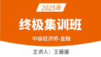 2025年金融【终极集训班】-王媛媛