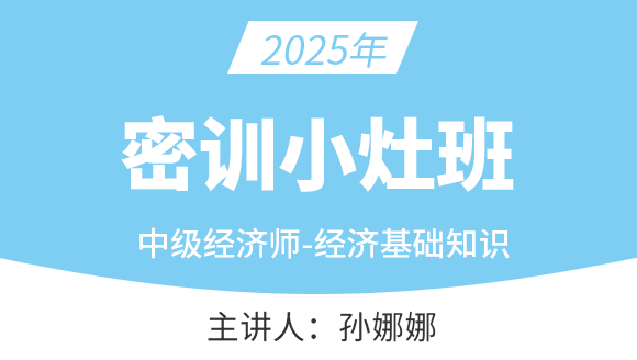 经济基础知识【密训小灶班】-孙娜娜