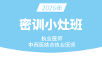 2026年中西医结合执业医师【密训小灶班】