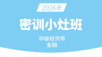 2026年金融【密训小灶班】