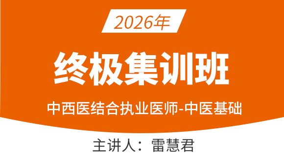 中西医结合执业医师：中医基础【终极集训班】-雷慧君