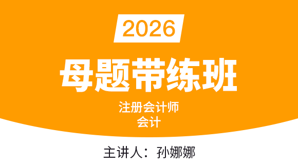 会计【母题带练班】-孙娜娜
