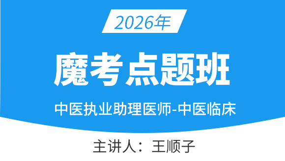中医执业助理医师：中医临床【魔考点题班】-王顺子