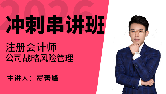 公司战略风险【冲刺串讲班】-费善峰