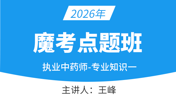 专业知识（一）【魔考点题班】-王峰